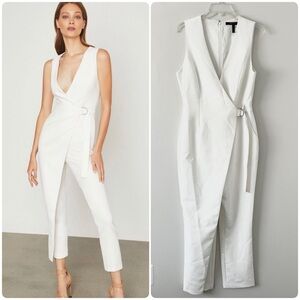 BCBGMaxAzria Wrap Belted Jumpsuit